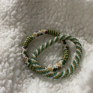 SASHKA SET OF 2!Glass Bead Bracelets